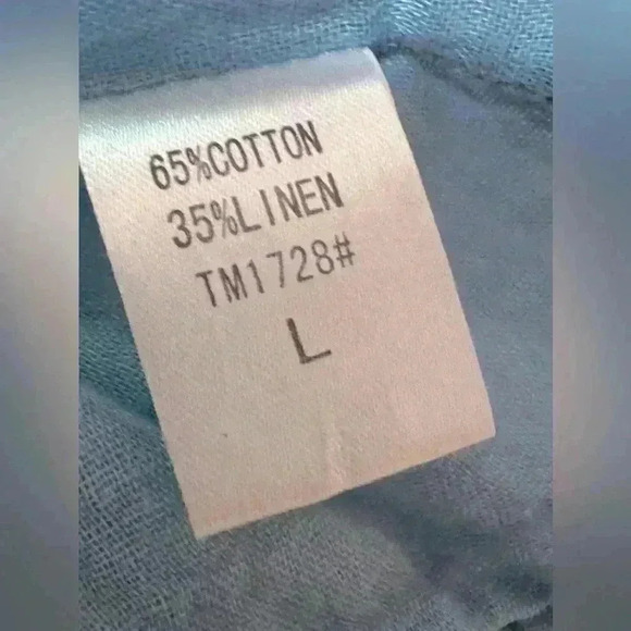 P Luka Milano Embroidered Linen Blend Dress Size M L Embossed Boho Short - Picture 5 of 8